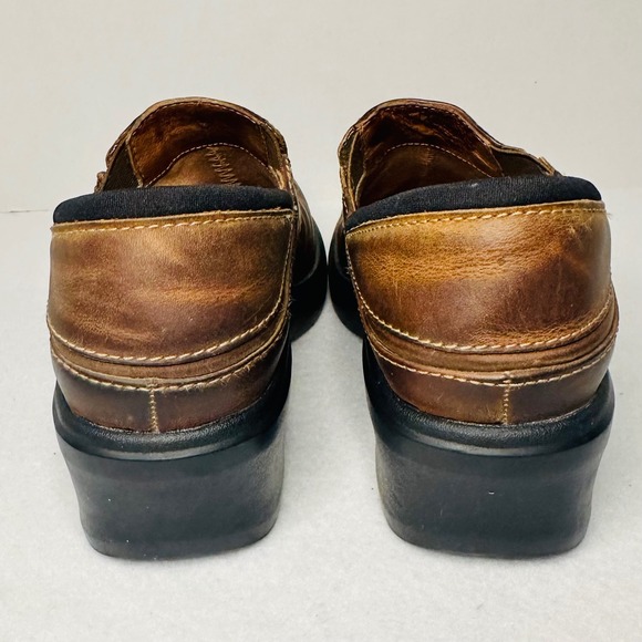 Ariat Santa Cruz Brown Leather Mules Clogs Women US 6.5 B Comfort Shoes - Picture 4 of 7